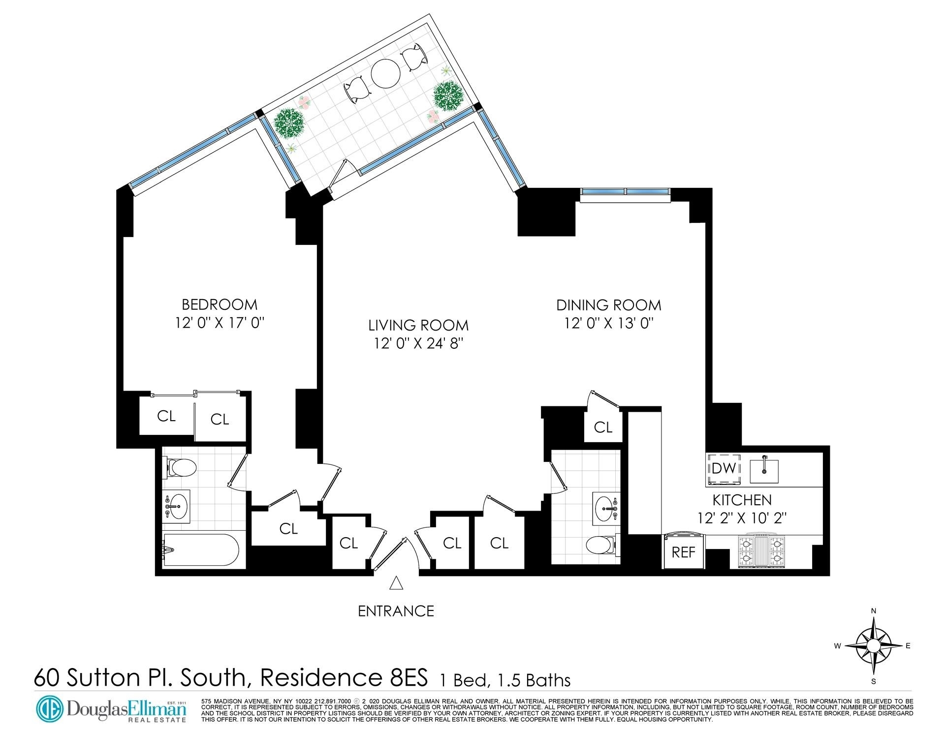 1. Co-op Properties for Sale at 60 SUTTON PL S, 8ES Sutton Place, New York, NY 10022