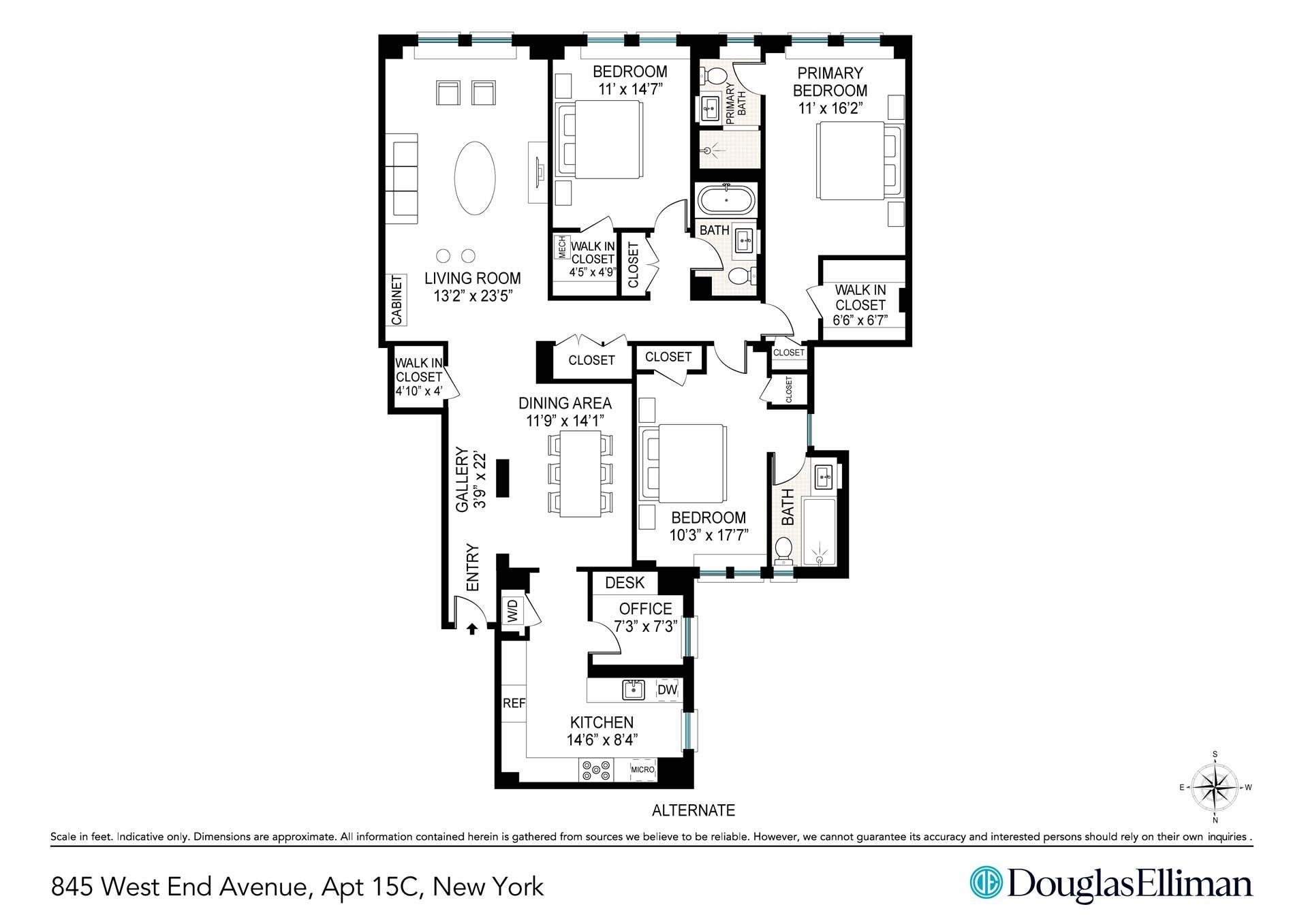 2. Condominiums for Sale at 845 W END AVE, 15C Upper West Side, New York, NY 10025
