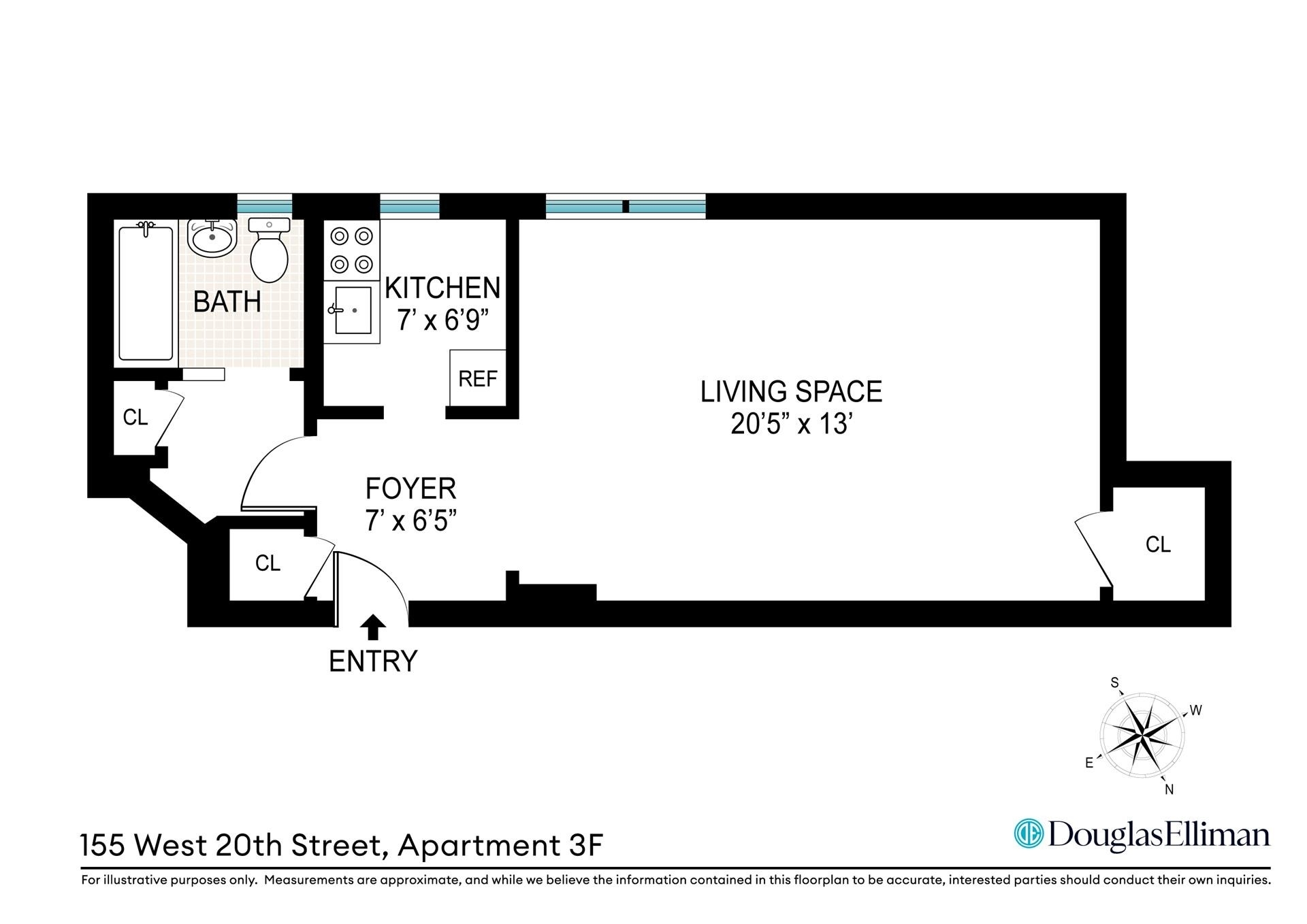 11. Co-op Properties for Sale at The Chelsea Warren, 155 W 20TH ST, 3F Chelsea, New York, NY 10011