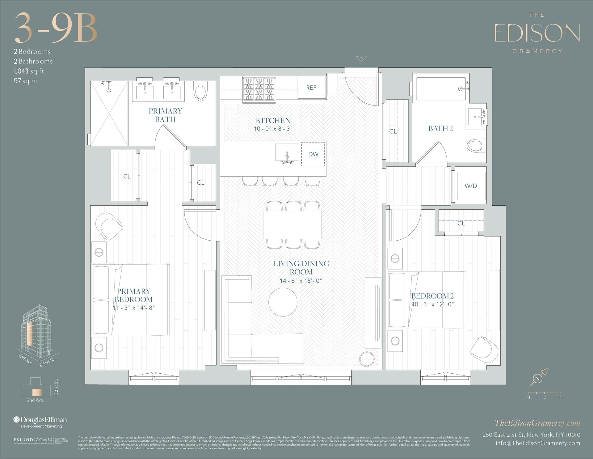 1. Condominiums for Sale at The Edison Gramercy, 250 E 21ST ST, 8B Gramercy Park, New York, NY 10010
