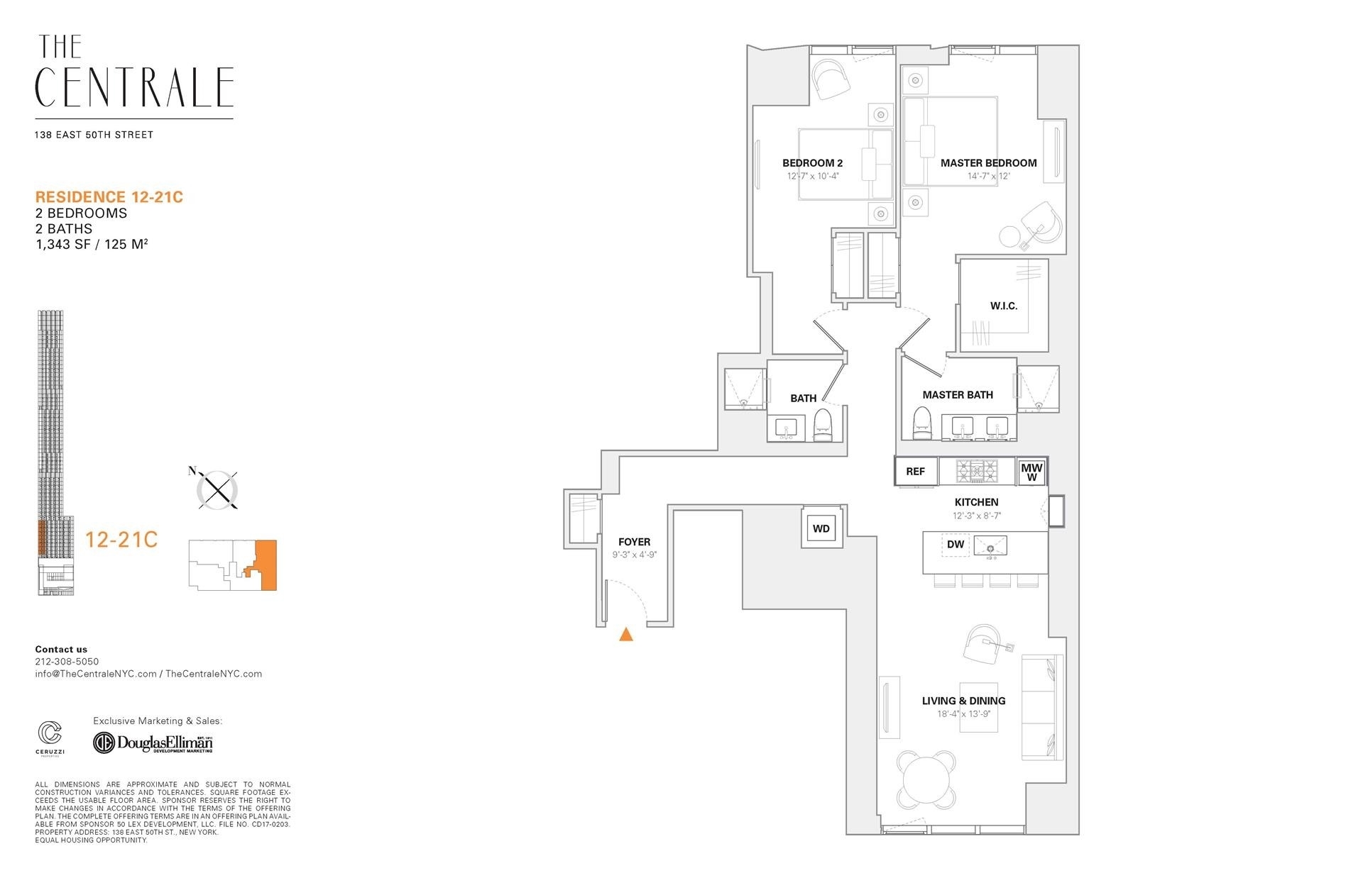 1. Condominiums for Sale at The Centrale, 138 E 50TH ST, 14C Turtle Bay, New York, NY 10022