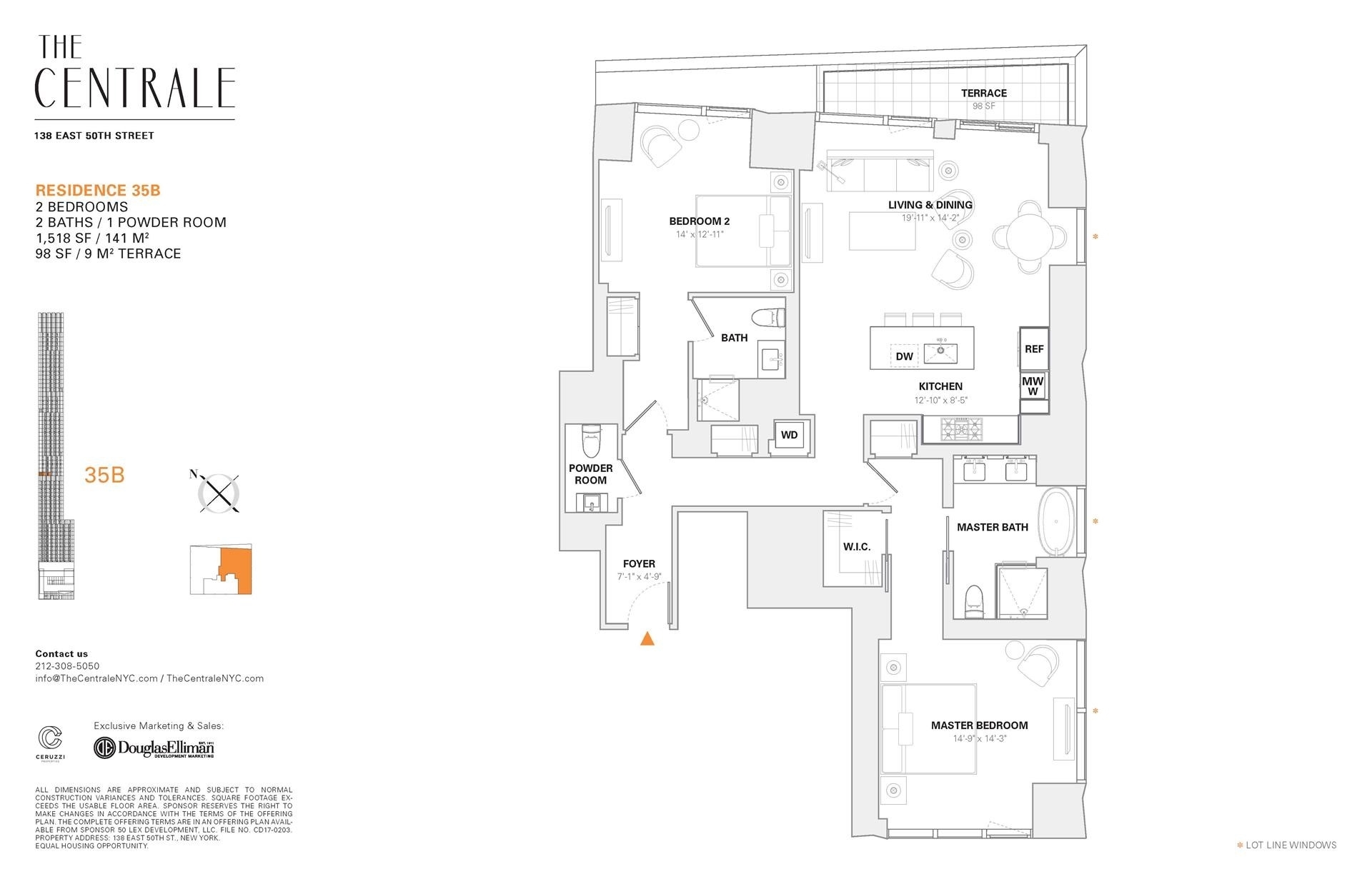 1. Condominiums for Sale at The Centrale, 138 E 50TH ST, 35B Turtle Bay, New York, NY 10022