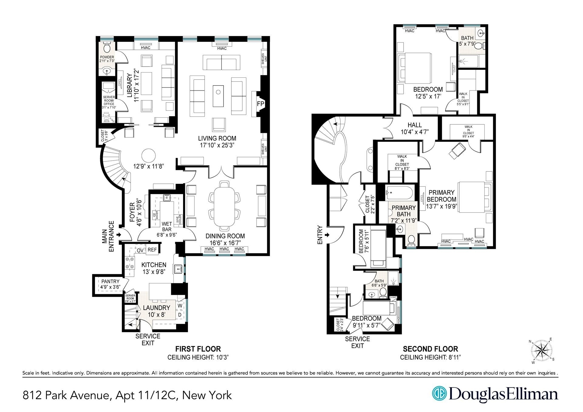 1. Co-op Properties for Sale at 812 PARK AVE, 11/12C Lenox Hill, New York, NY 10021