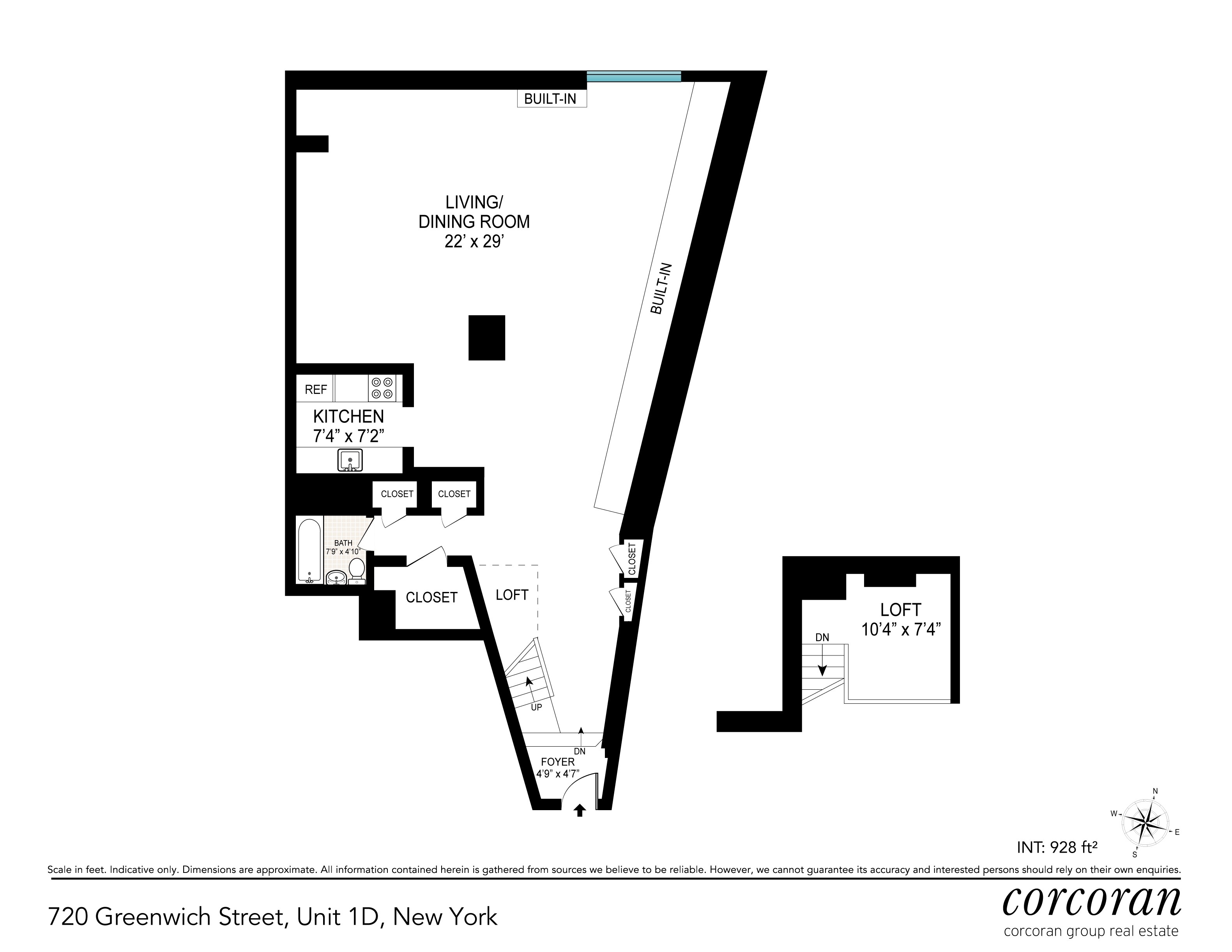 1. Co-op Properties for Sale at 720 GREENWICH ST, 1D West Village, New York, New York 10014