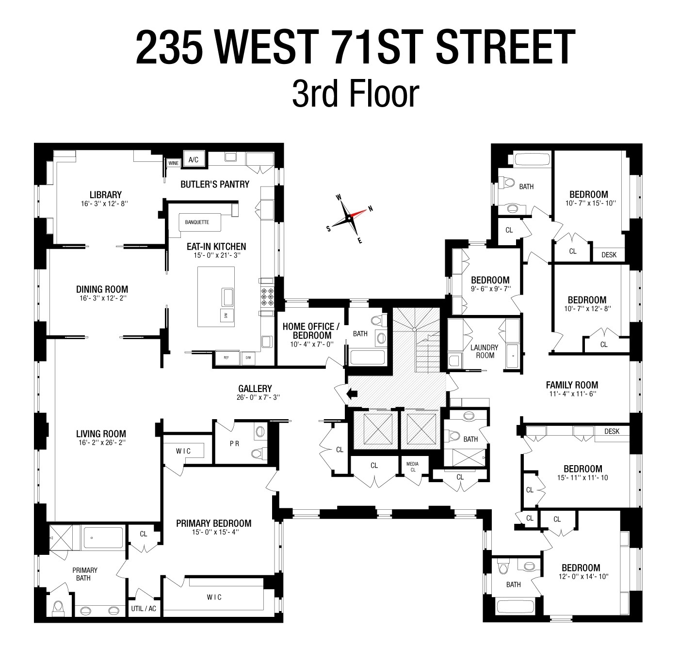 Condominium for Sale at 235 W 71ST ST, 3FL Lincoln Square, New York, New York 10023