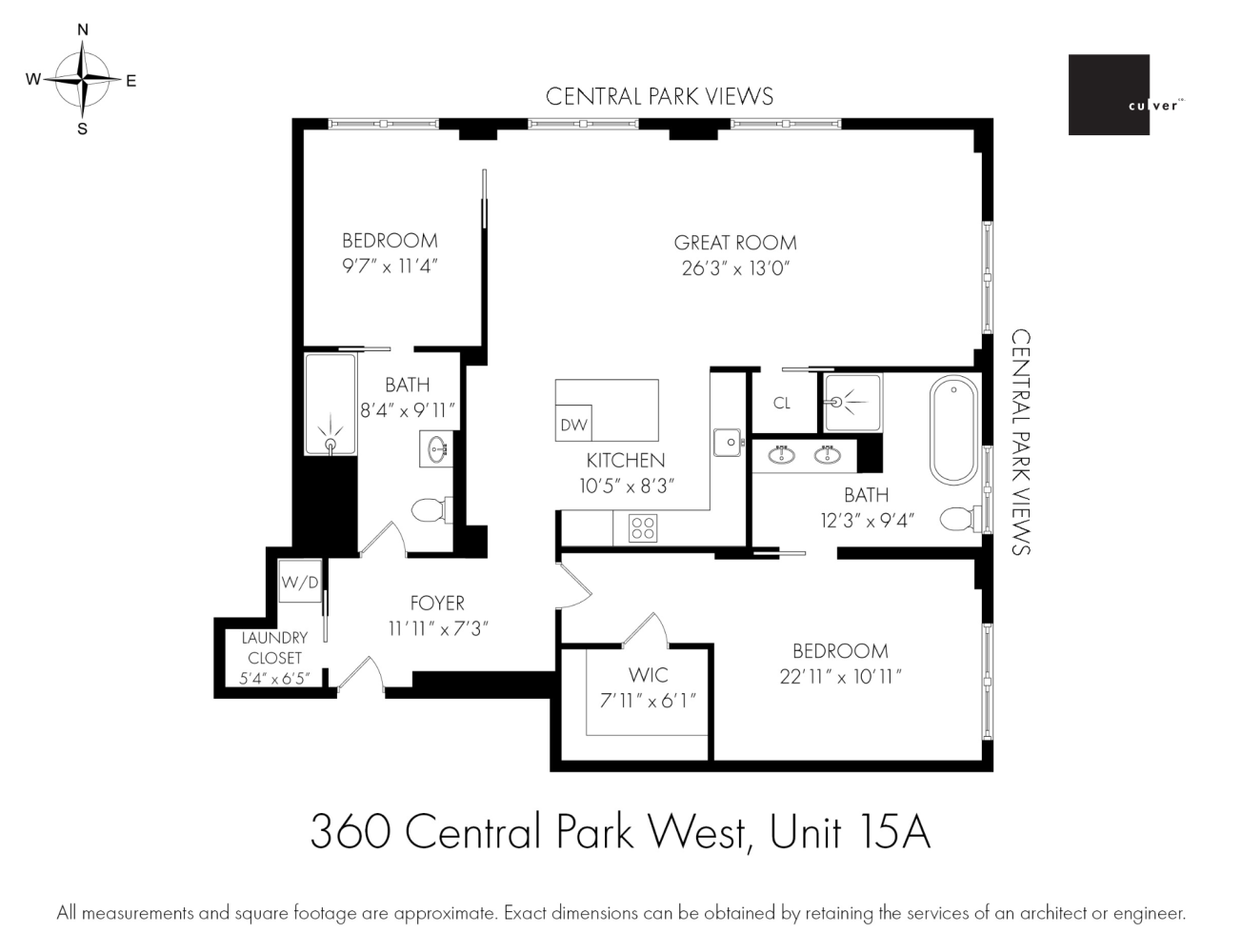 Property at 360 CENTRAL PARK W, 15A Upper West Side, New York, New York 10025