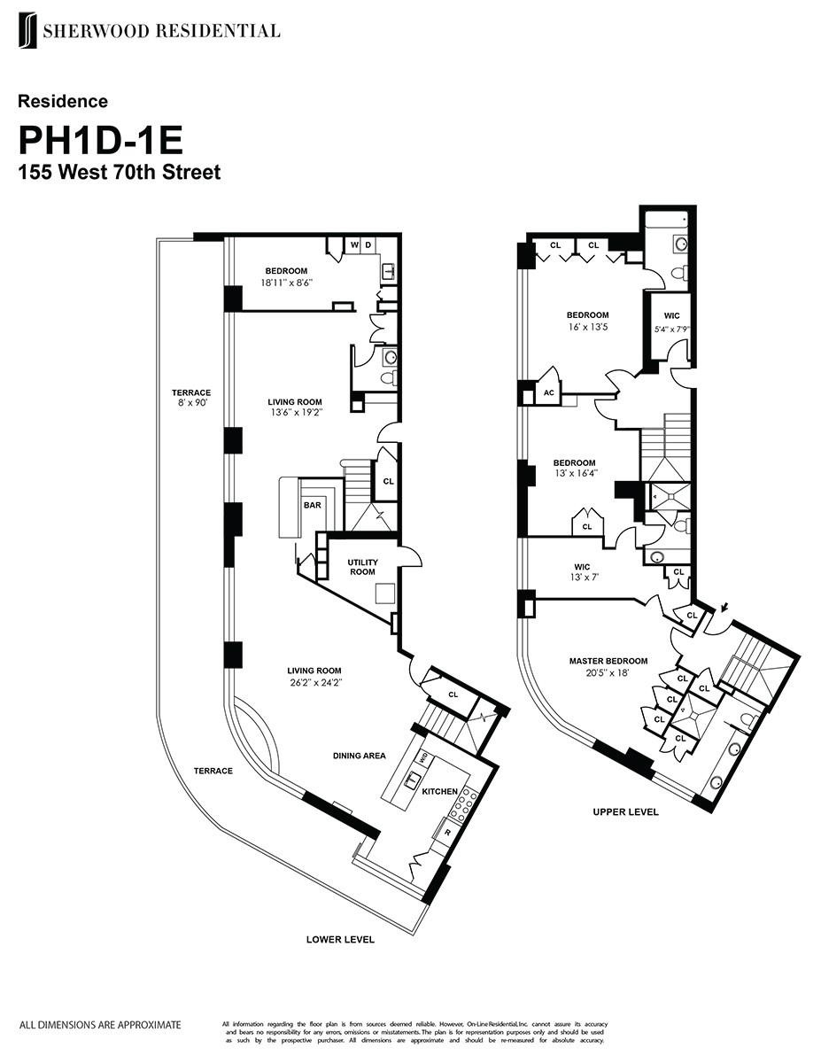 2. Condominiums for Sale at The Coronado, 155 W 70TH ST, PH1DE Lincoln Square, New York, New York 10023