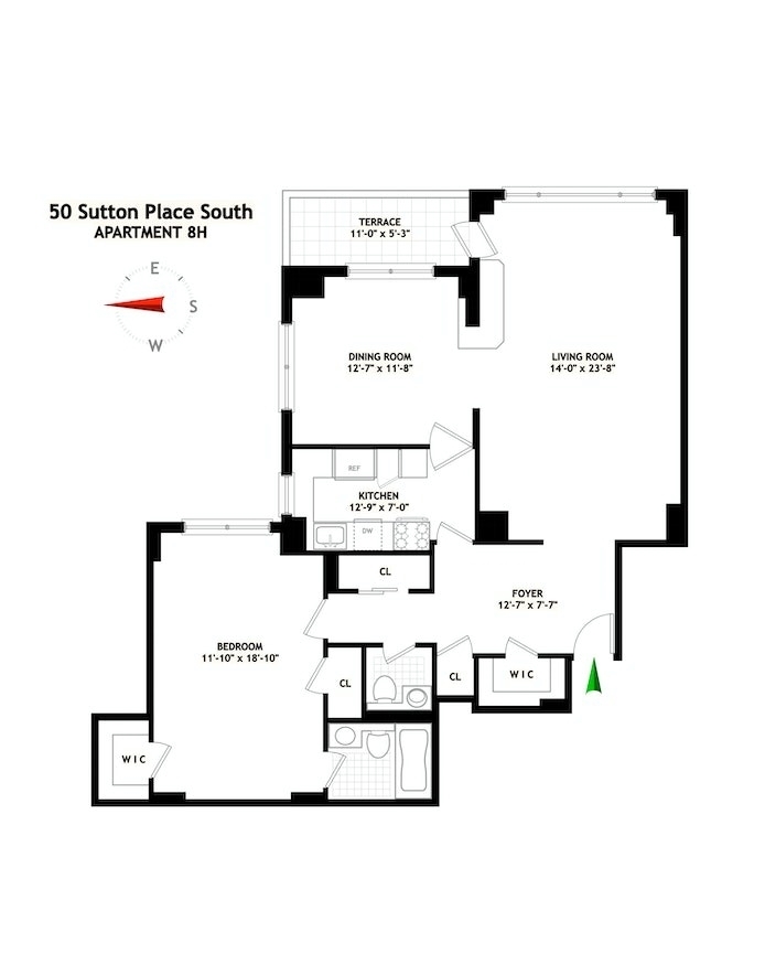 Co-op Properties for Sale at 50 SUTTON PL S, 8H Sutton Place, New York, New York 10022