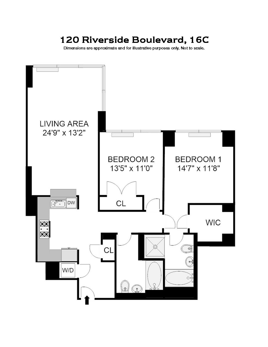 Condominium for Sale at 120 RIVERSIDE BLVD, 16C Lincoln Square, New York, New York 10069