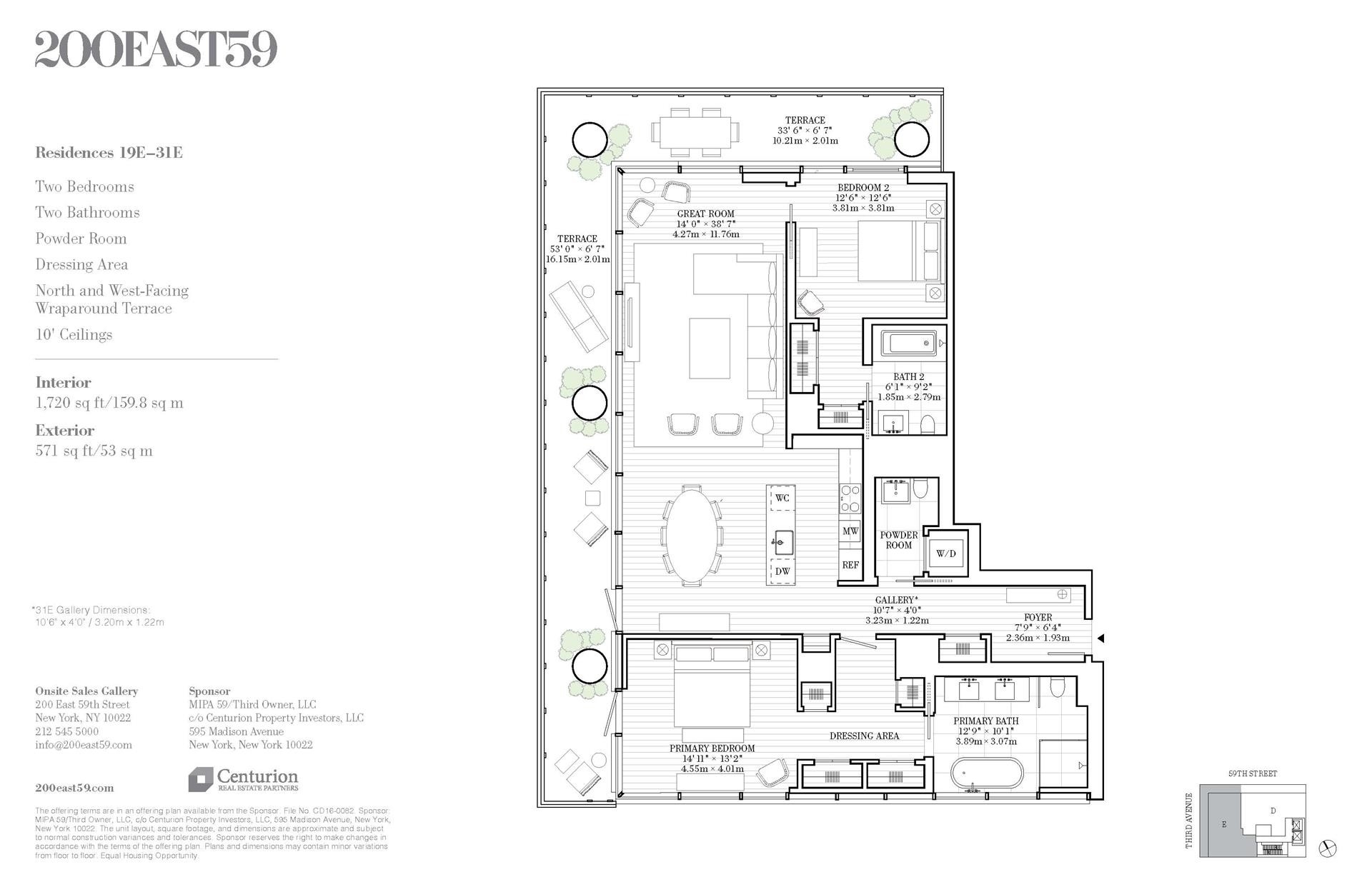 1. Condominiums for Sale at 200 E 59TH ST, 27E Midtown East, New York, New York 10022