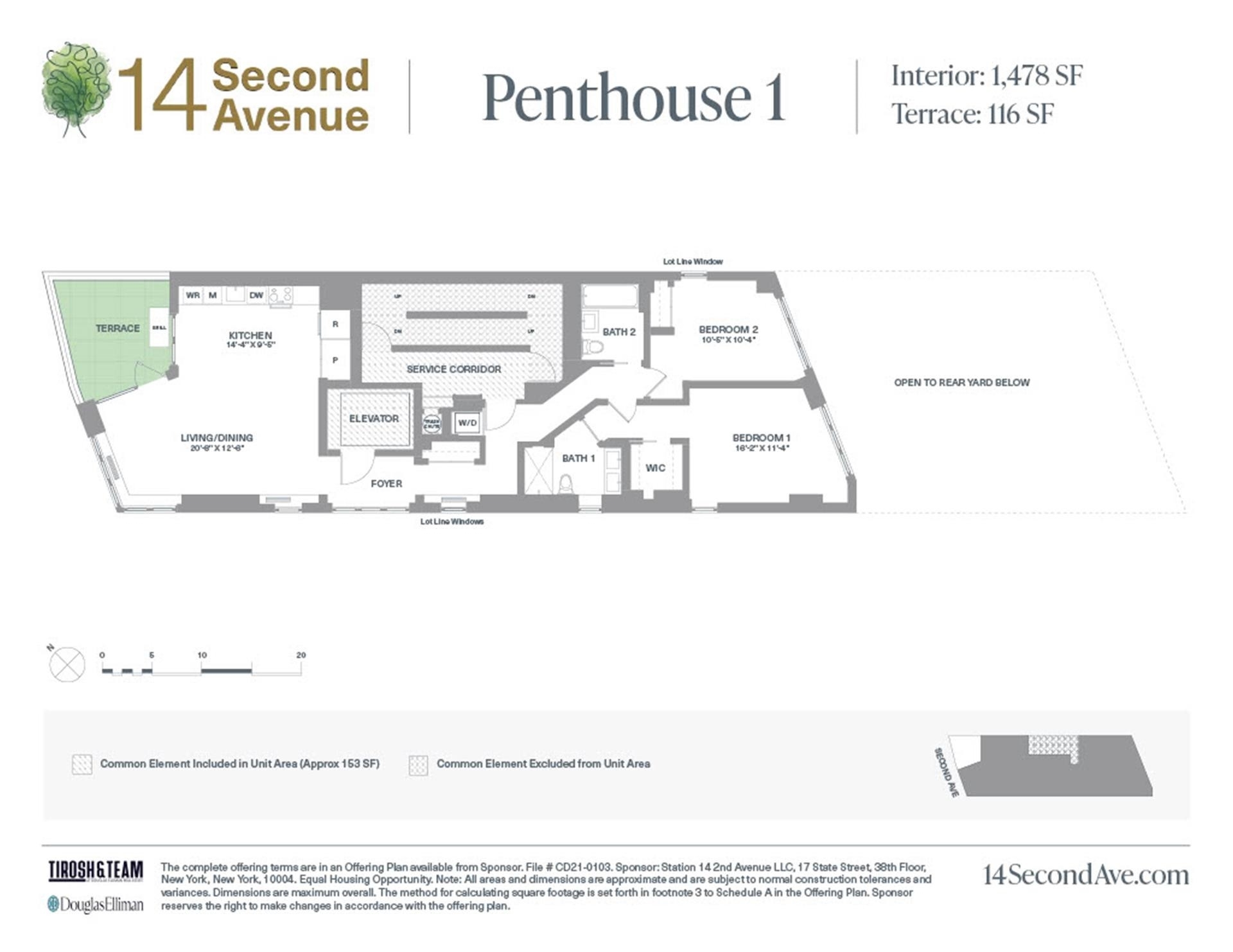 1. Condominiums for Sale at 14 SECOND AVE, PH1 East Village, New York, New York 10003