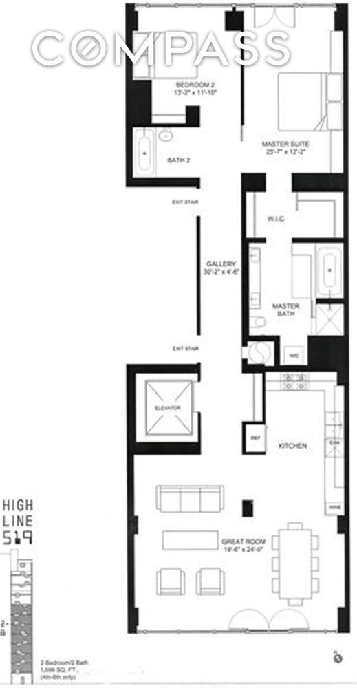 Condominium for Sale at HIGHLINE 519, 519 W 23RD ST, 3FLR Chelsea, New York, New York 10011