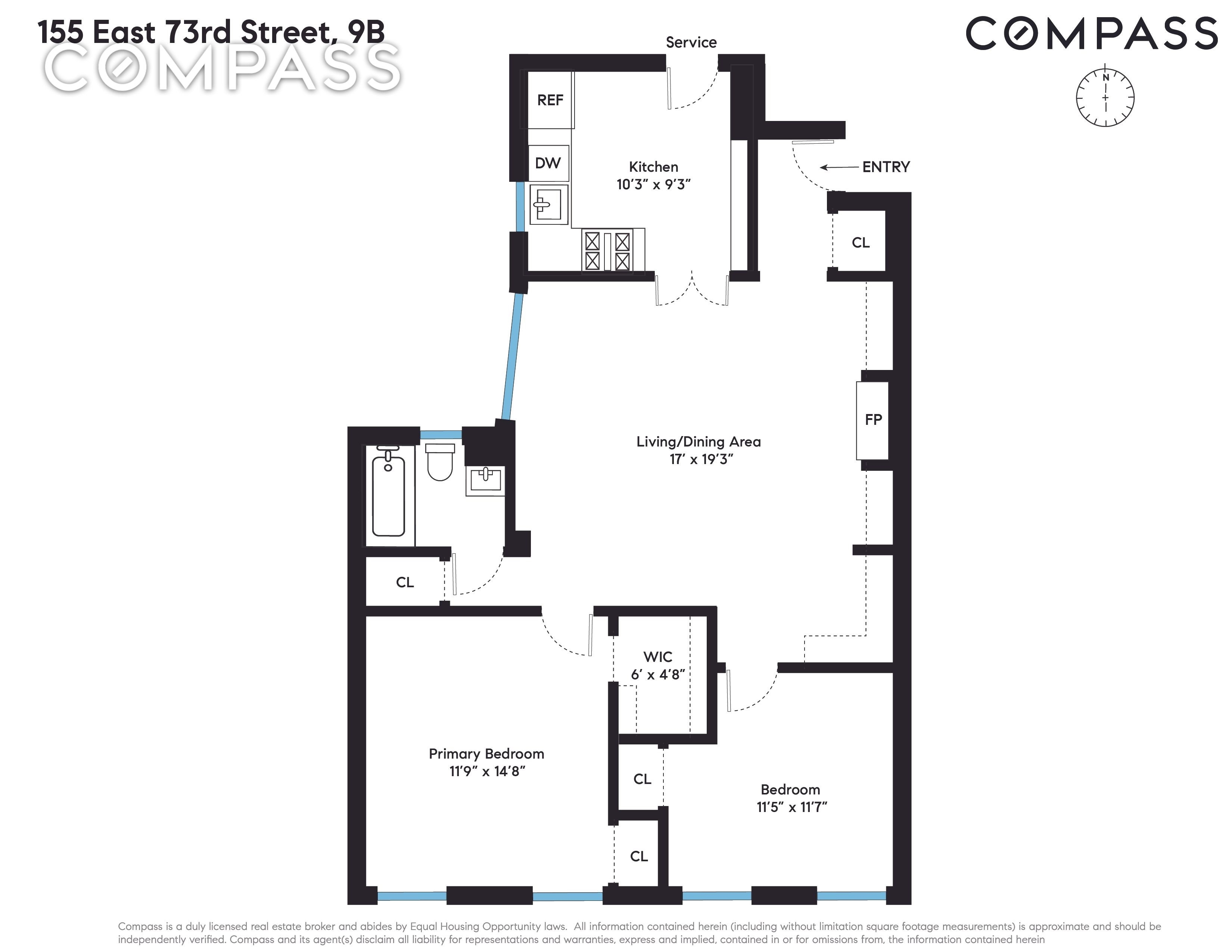 Co-op Properties for Sale at 155 E 73RD ST, 9B Lenox Hill, New York, New York 10021